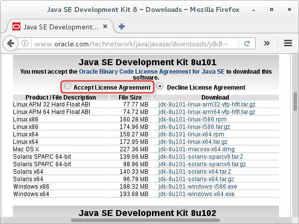 Java インストールの準備画面01